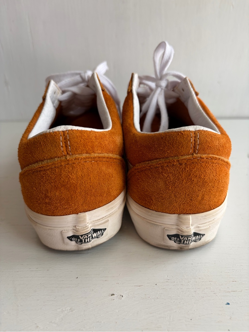 Vans Old Skool Suede & Canvas Sneakers – Orange – Men’s 7 / Women’s 8.5 - Picture 7 of 12